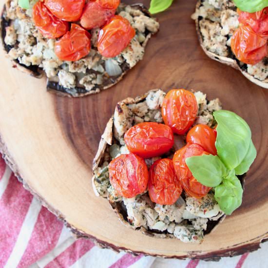 Italian Stuffed Portobello Mushroom