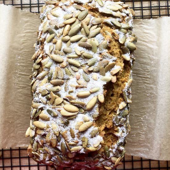 pumpkin bread & salted maple butter