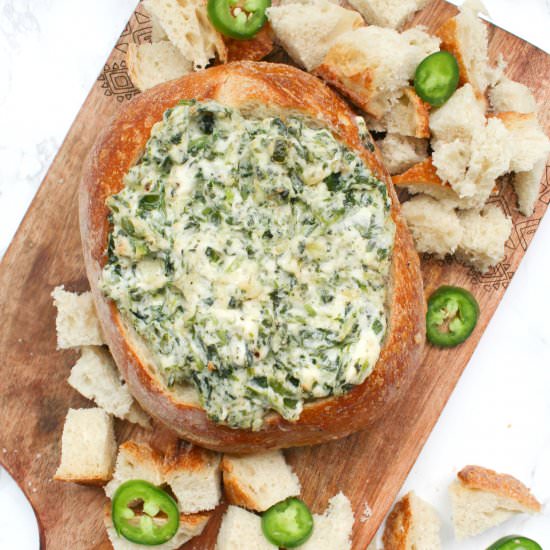 Vegan Jalapeño Spinach Dip