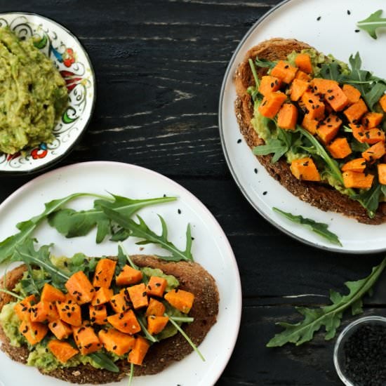 Avocado Toast with Sweet Potato