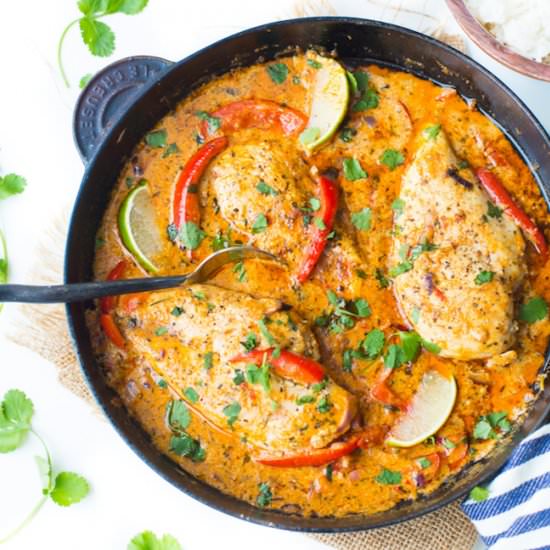Thai Red Coconut Chicken