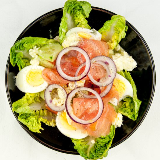 Smoked Salmon and Feta Salad