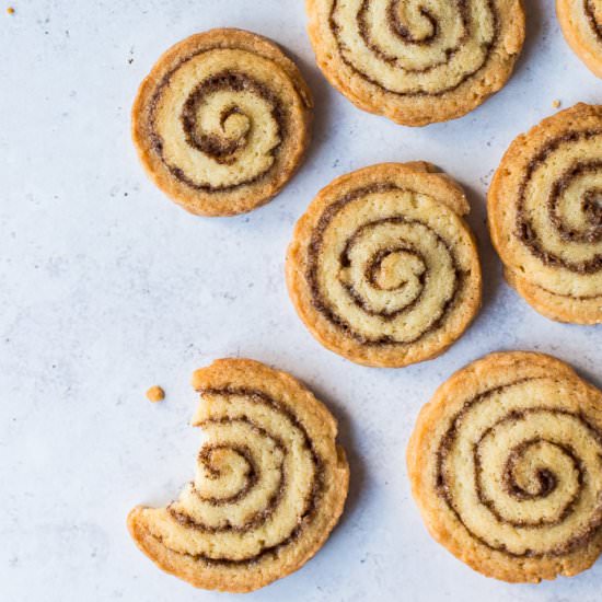 Cinnamon Swirl Cookies (Vegan)