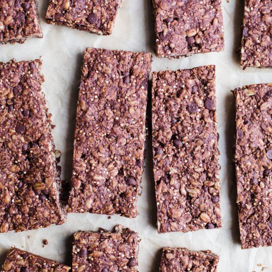 Healthy Chocolate Granola Bars
