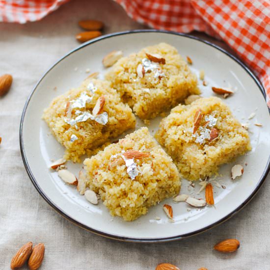 Badam Burfi (Indian Sweet)