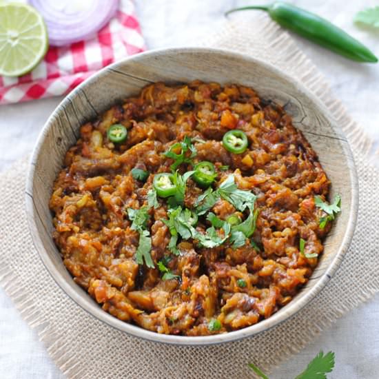 Baingan Bharta (Roasted Eggplant)