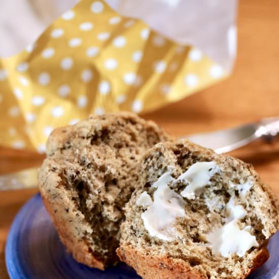 High-Rise Banana Muffins