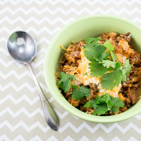 Turkey Chili with Hominy