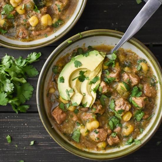 Healthy Pork Pozole Verde