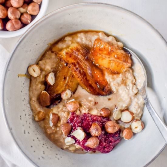 Caramelised Banana Oatmeal