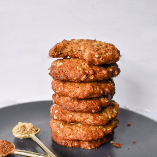 Ginger Oatmeal Cookies (vegan)