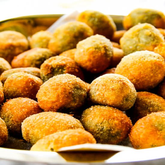 Stuffed and Fried Ascolana Olives