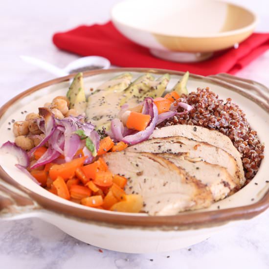 Quinoa Buddha Bowl with Tahini