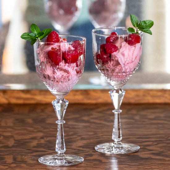 Triple Raspberry Sundae