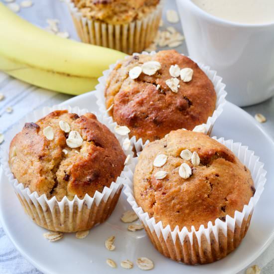 Healthy Banana Muffins