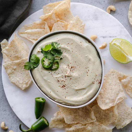 Charred Jalapeño Cashew Queso
