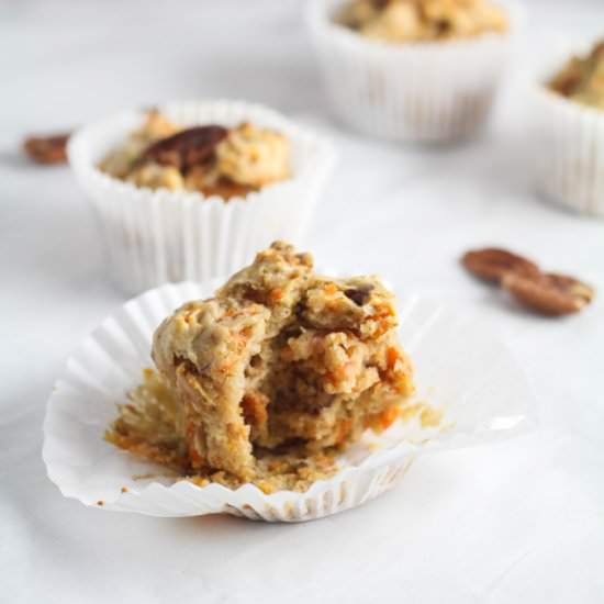 Low Sugar Carrot Apple Muffins