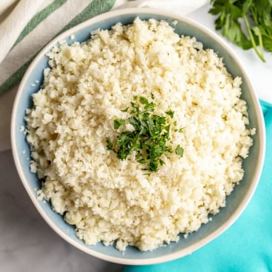 Easy cauliflower rice
