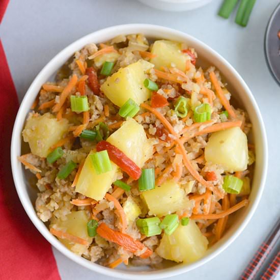 Pineapple Chicken Cauliflower Rice