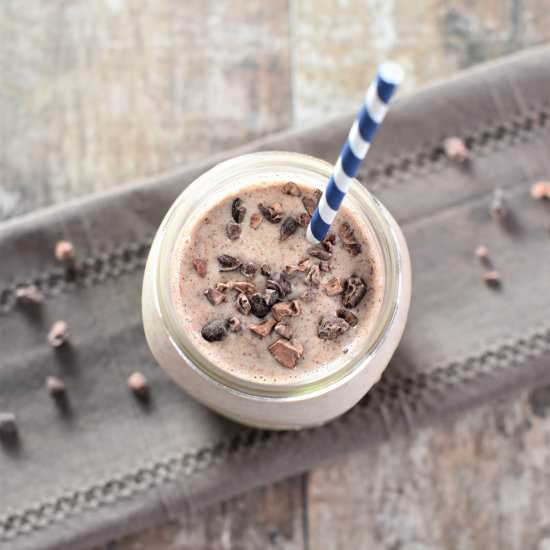 Banana Almond Butter Cacao Smoothie
