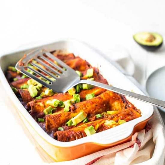 Vegan enchiladas
