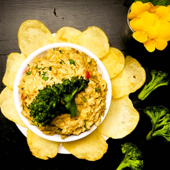 Cheesy Roasted Broccoli Dip