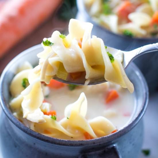Creamy Chicken Noodle Soup