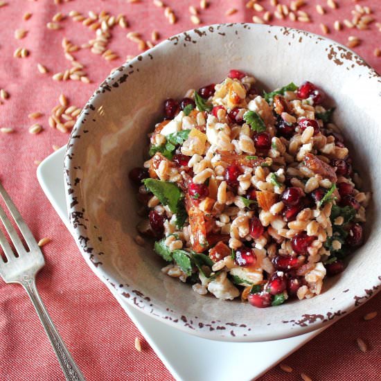Farro and Pomegranate Salad