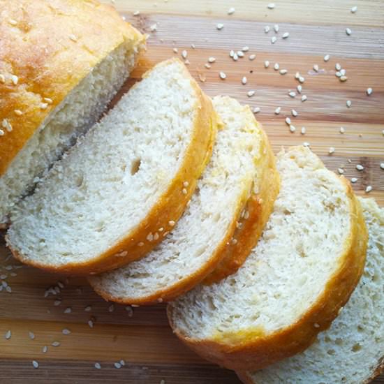 Easy No Knead French Bread