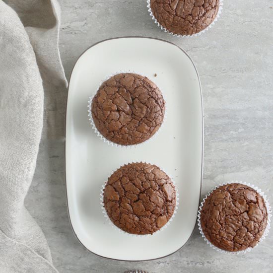 Gluten Free Nutella Brownie Muffins