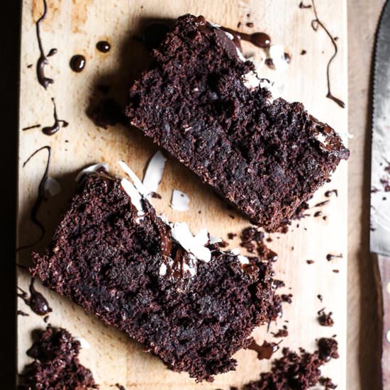 Chocolate Coconut Banana Loaf