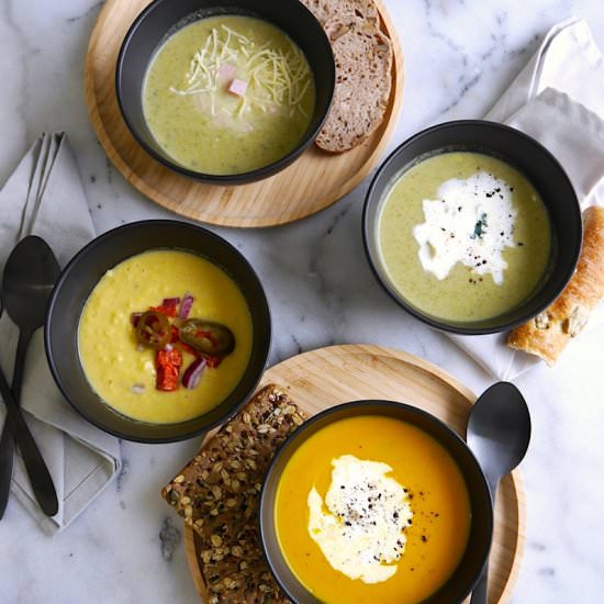 3 Vegetable Soups