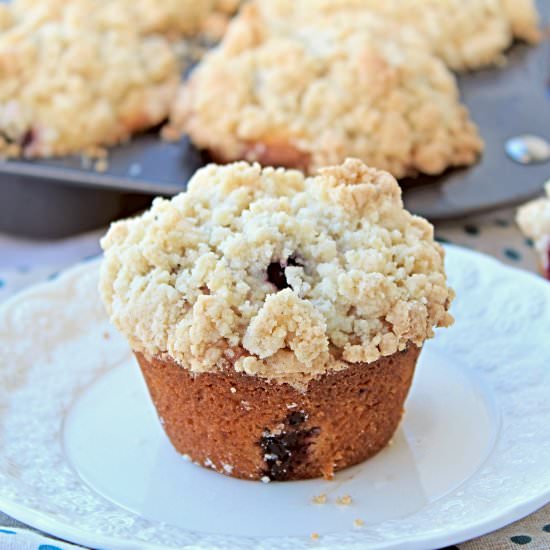 Blueberry Lemon Crumb Muffins