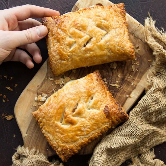 Potato, Cheese and Onion Pasties