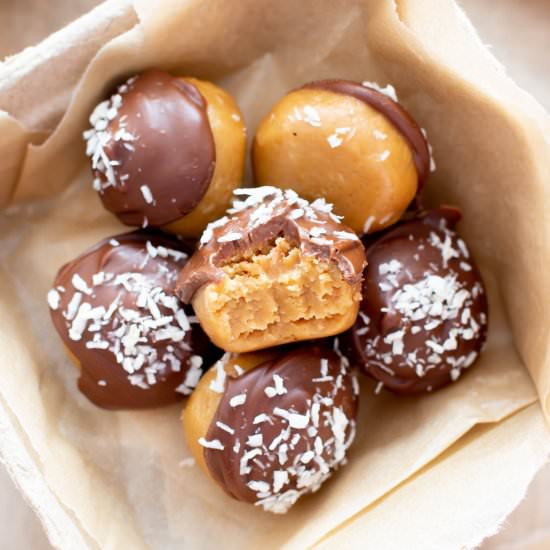 Peanut Butter Coconut Truffles