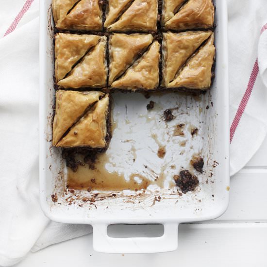 Chocolate Hazelnut Baklava
