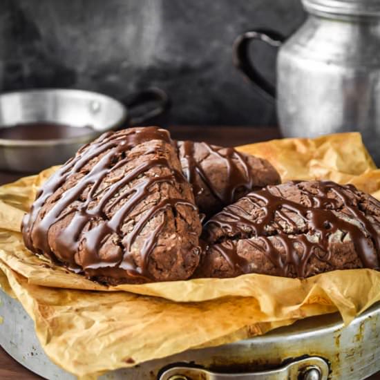 Triple Chocolate Sour Cream Scones