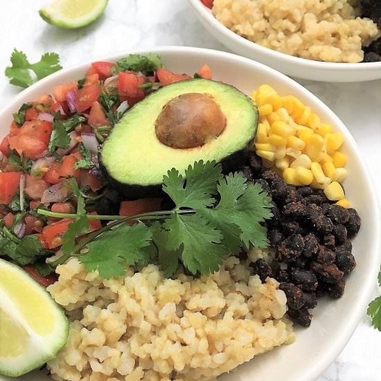 Mexican Inspired Taco Budda Bowl
