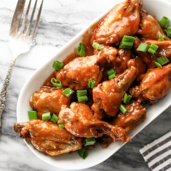 Honey Sriracha BBQ Wings