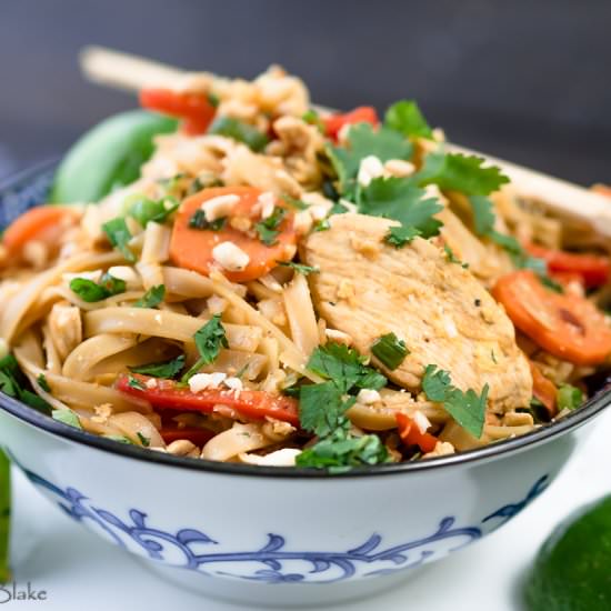 Healthy Chicken Pad Thai