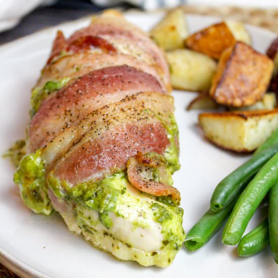 Blue Cheese and Spinach Stuffed Chicken