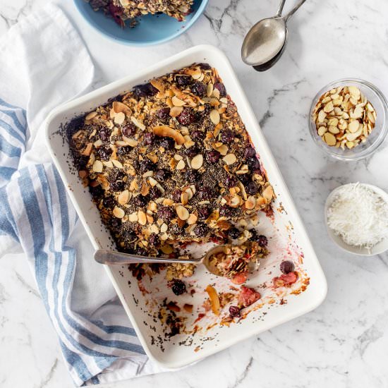 Blueberry Baked Oatmeal