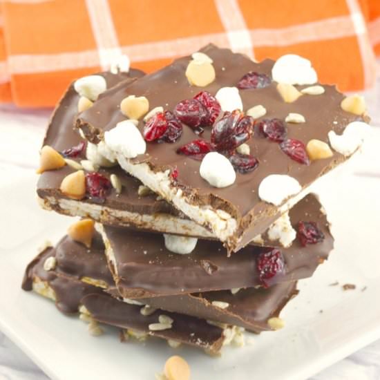 No Bake Healthy Rocky Road Bars