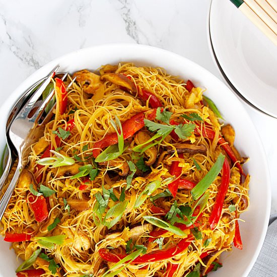 Vegan Singapore Noodles