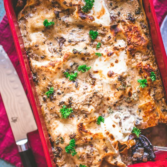 Mushroom Lasagna