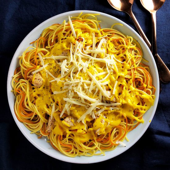 Squash and Cheddar Cheese Sauce