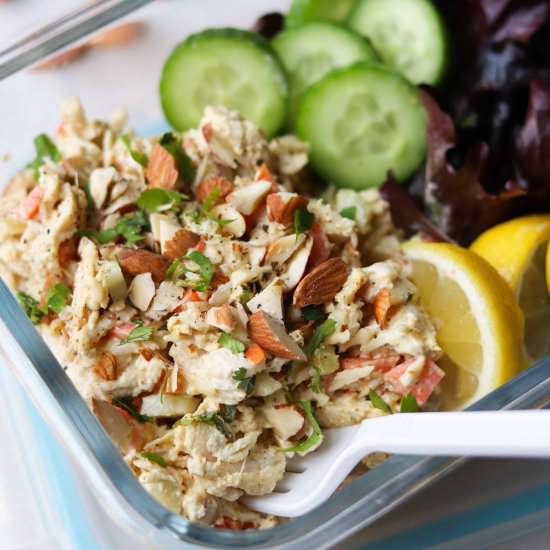 Whole30 Curry Carrot Chicken Salad