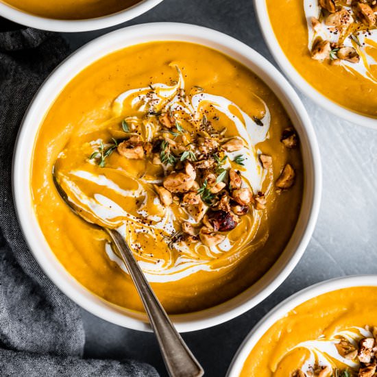 Moroccan carrot soup