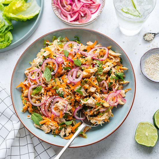 Satay chicken salad