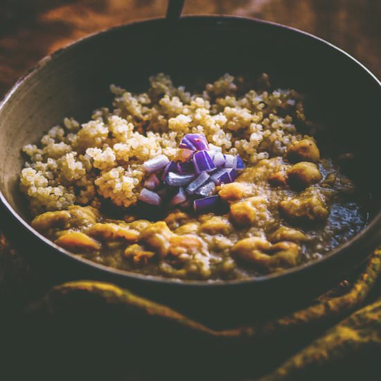 Instant Pot Lemon Chickpea Curry